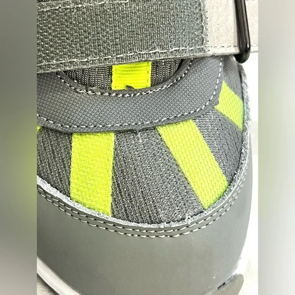 Mt. Emey Youth Gray & Yellow Wide Extra Depth Athletic Walking Shoes Sneakers - Picture 9 of 15